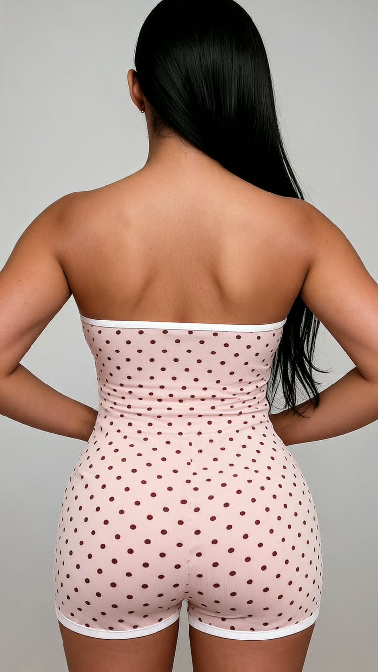 Strawberry Cream Romper
