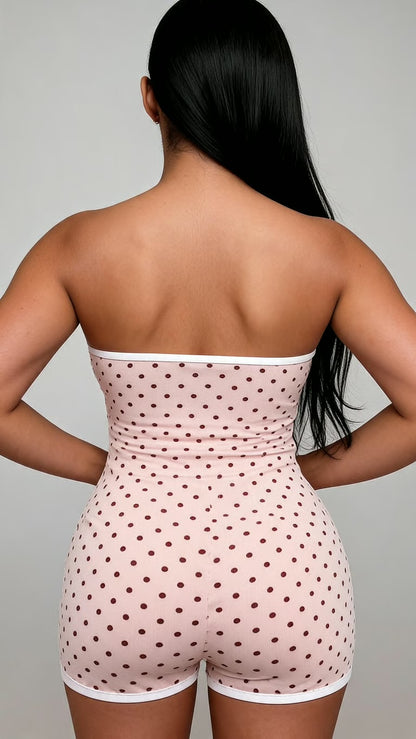 Strawberry Cream Romper